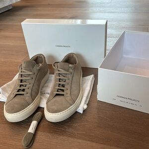 Mens Common Projects 43 Suede Tan/Tope